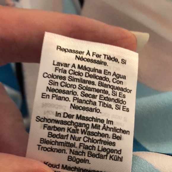 NWT DKNY Silky Wide Leg Striped Pants with Elastic, Tie-Adjustable Waist - Picture 10 of 15